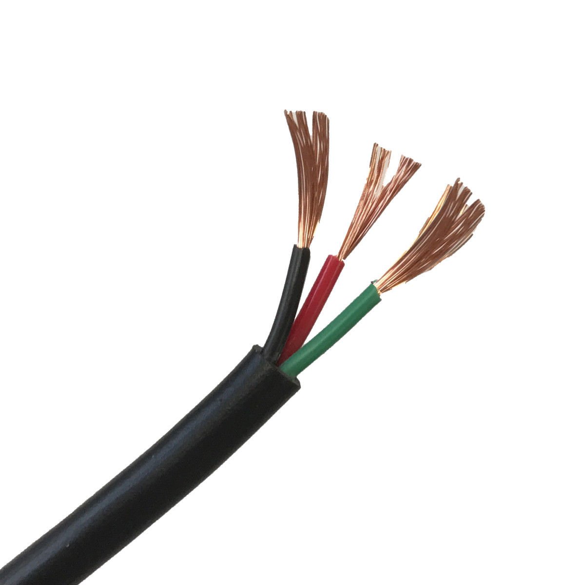 Wire4u Automotive Thin Wall Multicore Cable 12V / 24V – Flat or Round – Twin & Multi Core Copper Wire (Round 3 Core 0.75mm² 14Amps, 10 Metres)