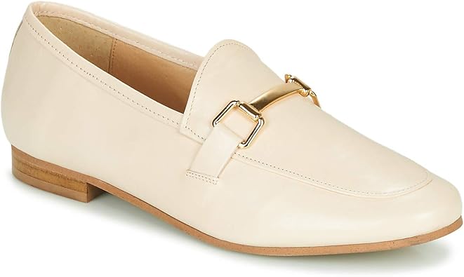 beige boat shoes
