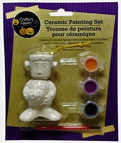 Halloween Figurine Ceramic Paint Sets, 4-set Bundle