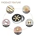 Buylen For Rudder Spinner Fidget Brass Rainbow EDC ADHD Foucus Toy With Six Wings High Speed Bearing ,Smoother and Longer Rotation,Anxiety Relief Toys