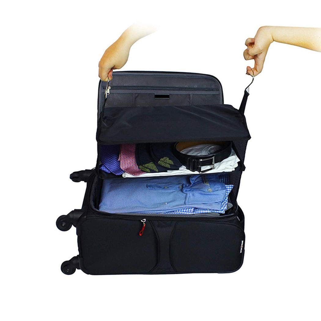 Ladiy Multi-Function Foldable Travel Hanging Bag Three-Layer Luggage Storage Pouch Space Saver Bags