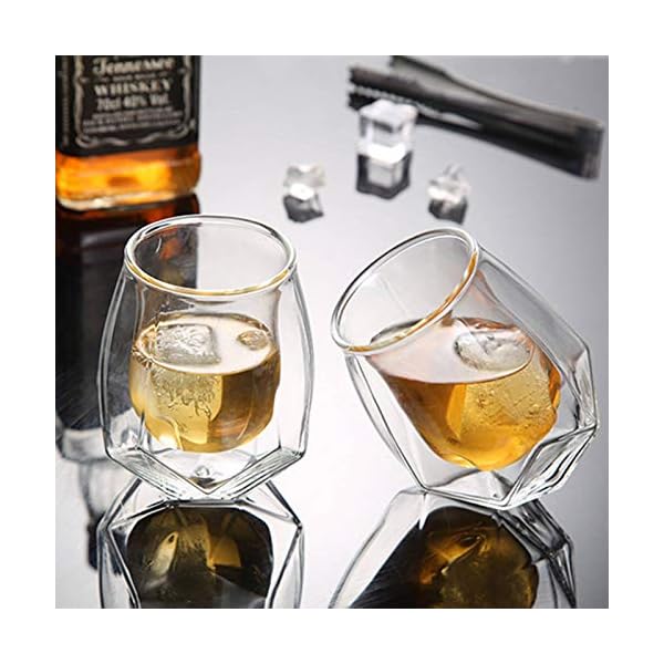 metagio Whiskygläser aus Kristall, Bourbon-Cocktails, Rum, langlebig, altmodische Gläser (#01), 2 Stück – Bild 6