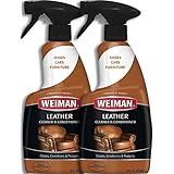 Weiman Leather Cleaner and Conditioner Non-Toxic Use on Your Couch Chair Purse Wallet Shoes Boots Saddle Belt Jacket Car Seat