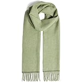 Foxford Irish Lambswool Scarf with Fringe, 11.81 x 78.74 inches