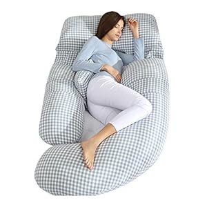 Pregnancy Pillow, U-Shape Full Body Pillow, 57” Maternity Pillow with Premium Cotton Filling, for Side Sleeping and…