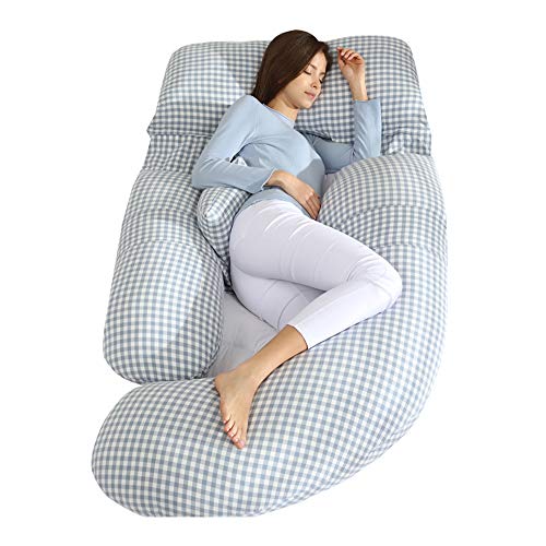 Pregnancy Pillow, U-Shape Full Body Pillow, 57” Maternity Pillow with Premium Cotton Filling, for Side Sleeping and…