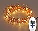 Dimmable christmas LED Starry String Lights -120 LEDs 40 Foot Copper Wire Lights-Warm White