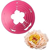 SK 5-Piece Peony Fondant Cutters Set Sugarcraft Modeling Tools Kit for Cake Decoration Red