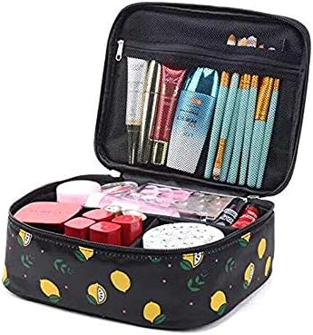 KNOWTEQ Toiletry Bag - Large Cosmetic Makeup Travel Organizer Bag Multinational Case For Women & Men (Black)