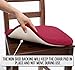Ellington Home Non Slip Memory Foam Seat Cushion Chair Pads With Ties - 17