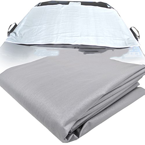 image for QCYM Winter Magnetic Half Size Car Cover Windshield PEVA Car Windscree