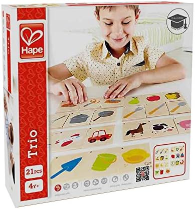 Hape HAP-E6316 Home Education Trio Game