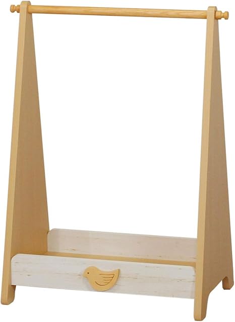 Amazon Co Jp 白井産業 ハンガー ラック ナチュラルブラウン 約幅64 奥行38 高さ84 Cm ランドキッズ Lak 8555 ホーム キッチン