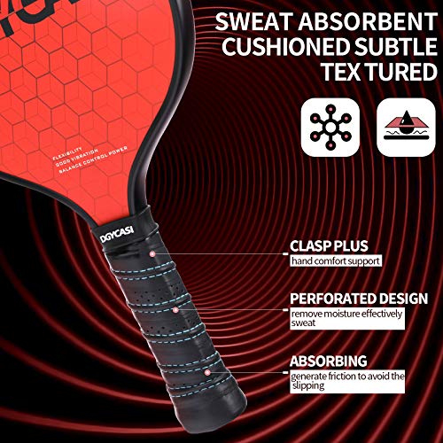 Pickleball Paddles,Pickleball Paddle Set of 2, Carbon Fiber Face