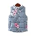 Mud Kingdom Puffer Vest Girls Floral Fleece Lined 3-10 Years