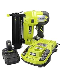 Ryobi 3 unidades 18 V Uno + Airstrike Brad Kit de clavadora (Incluye: 1 x P320 Brad Clavadora, 1 x P102 2 Ah Batería de 18 voltios, 1 x P117 intelliport Dual Química Cargador de batería)