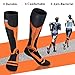 Tutast Mens Dress Socks Funny Socks Christmas Colorful Novelty Patterned Crew Socks for Men Women US Size 7-13 (ORANGE L)