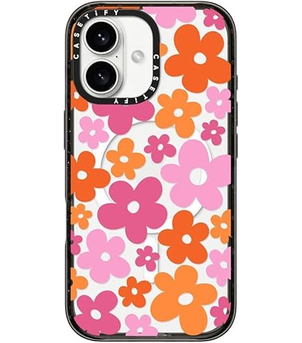 iPhoneアクセサリー casetify Crochet Flowers - Orange Amazon.com: CASETiFY Impact Case for iPhone 16 Pro Max [Slim / 8.2