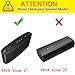 Khanka Hard Storage Carrying Travel Case Bag for VAVA Voom 21 Portable Bluetooth Wireless Speaker - Black