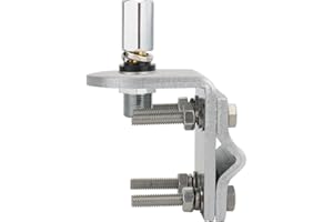 ARRIDIOTER CB Radio Antenna Mounting Bracket CB Mounting Bracket SO239 Heavy Duty Stud Mount Adaptor Compatible with PL-259 and Standard 3/8-24 Threaded Antenna