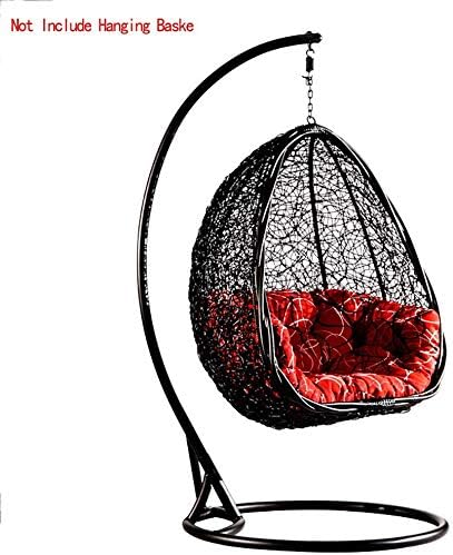 WGG Hanging Egg Hammock Chair Cushions,Swing Chair Cushion Thick Nest Double Basket Cotton Removable Washable Without Stan,Red,140 * 110cm(55 * 43inch)