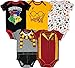 Warner Bros. Harry Potter Baby Boys' 5-Pack Bodysuits Hogwarts Gryffindor (Newborn)