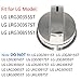 EBZ37189611(4 Pack) & EBZ37189609(1 Pack) Super Boil Knob Burner Range Control Knob Kit for LG Range Oven Gas Stove Knob Only Fits for LG LRG30355ST, LRG30357ST, LRG30855ST Gas Range