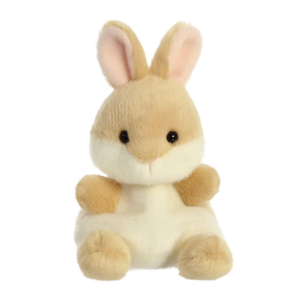 Aurora Palm Pals, Ella the Bunny Soft Toy, 61243, 5 inches, Beige , Brown