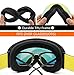 HONGDAK Ski Goggles, Snowboard Goggles UV Protection, Snow Goggles Helmet Compatible for Men Women Boys Girls Kids, Anti