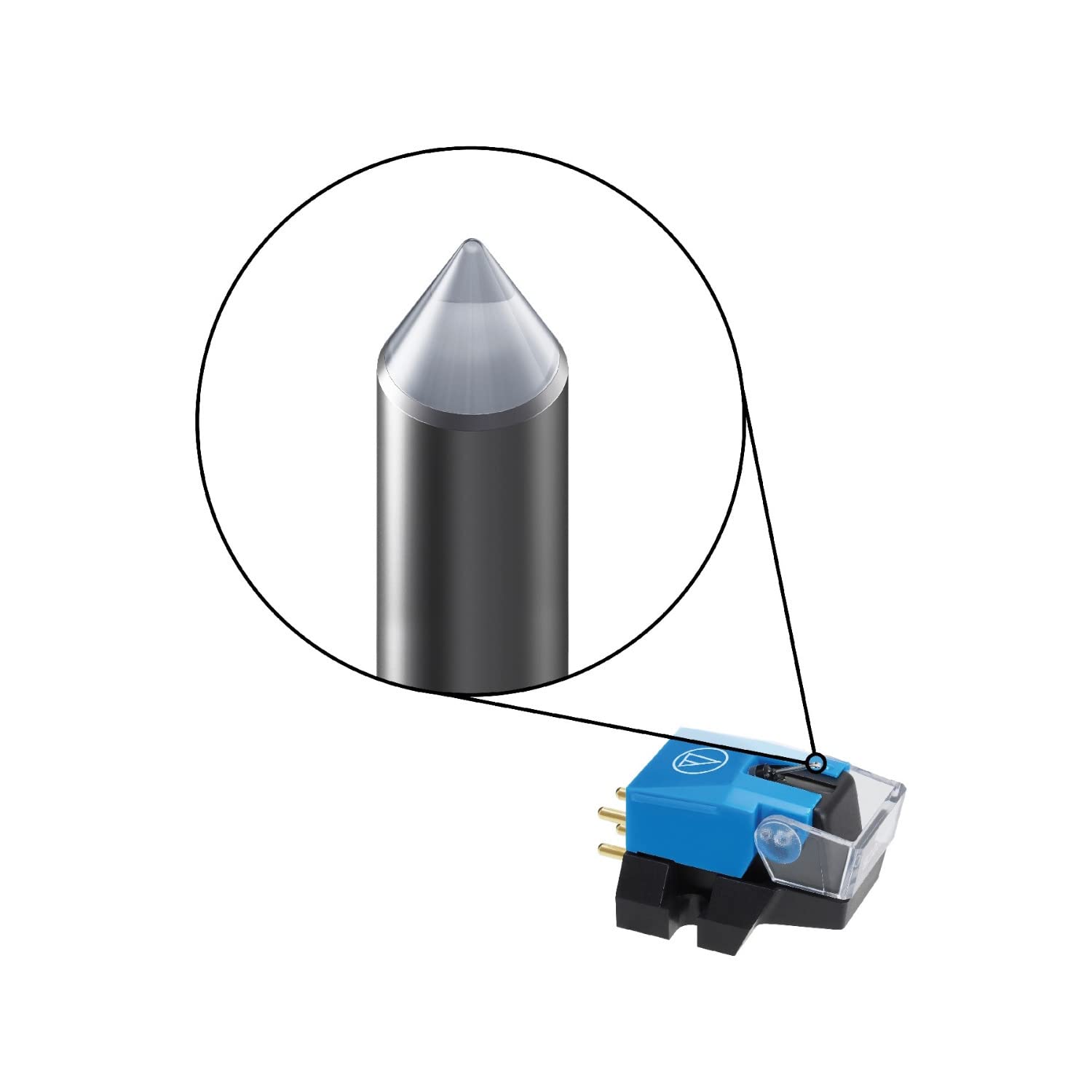 Audio-Technica VM510CB VM Type Stereo Cartridge Joint Round Needle Entry Model Record Needle Cartridge Record Player