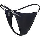 ohyeah G-String Thongs for Women Sexy Underwear Adjustable String Thong T-Back Bikini Panties Cotton Crotch Underpants, S-XXL