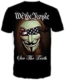 We the People - Tshirt by Get Down Art Black XL