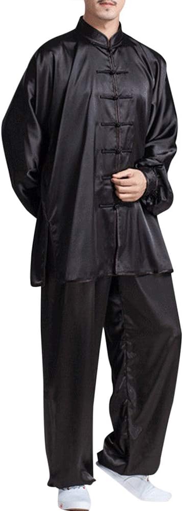 besbomig Classic Tai Chi Uniform for Men Women - Traditional Chinese Clothing Kung Fu Suits Martial Arts Sets for Wing Chun Shaolin
