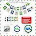 Garbage Truck Party Supplies - 73 Pieces - Trash Truck Birthday Party Includes Garbage Truck Plates - Garbage Truck and Recycling Bin Cupcake Toppers - Happy Birthday Banner - Napkins - Bonus Printables