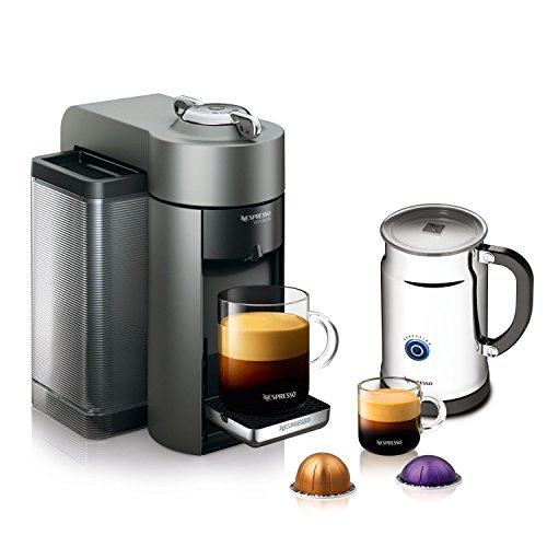 Nespresso Evoluo with Aeroccino Plus, Titan Gray
