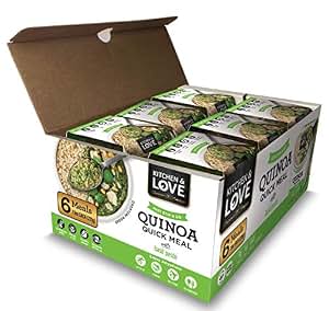 Amazon.com : Kitchen &amp; Love Basil Pesto Quinoa Quick Meal 6 Pack ...