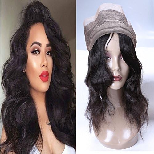 360 Body Wave Lace Frontal Only 18 Inches Medium Brown Bleached Knots Mink Brazilian Virgin Human Hair Closure With Baby Hair Cheap Real Hair Pieces Amazon Prime Sales