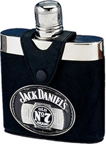 Jack Daniels Licensed Barware 5575 Badge Flask, 6 oz, Silver
