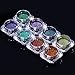 BORN PRETTY 0.2g Nail Art Chameleon Peacock Holographic Mirror Powder Manicure Chrome Pigment Laser Rainbow Neon Dust Glitter 8 Colors