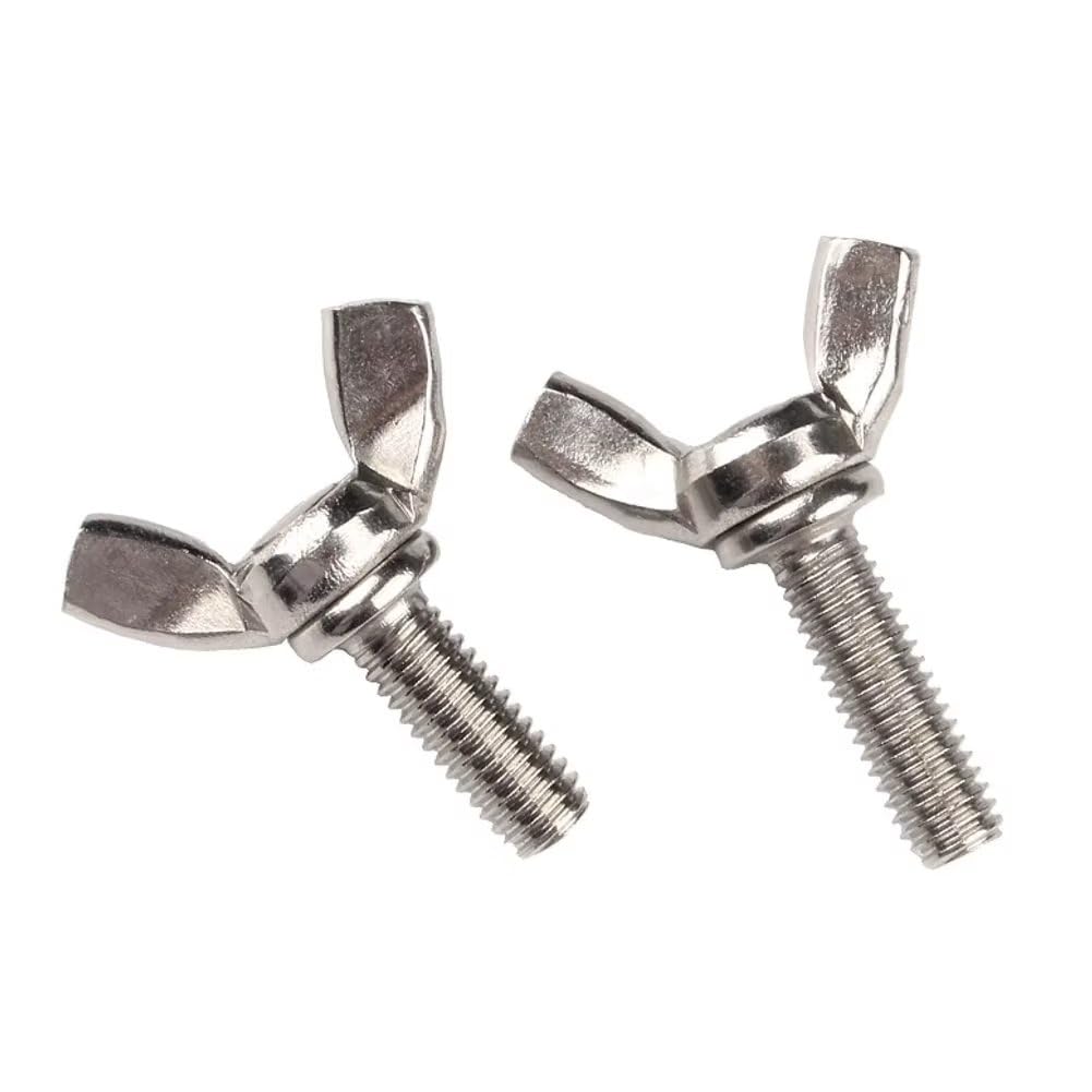 SYDARSYN Wing Bolts 304 Stainless Steel Butterfly Wing Screws Thumb Screws M8x25mm (3 pcs)