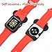 SPCEUTOH iWatch Case Series 3/2/1 For Apple Watch 38mm Nike+,Sport,Edition All Models ,Cartoon Mouse Ears Rugged Protective Slim Shock Resistant TPU Watch Case (Black Red)