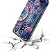 ZTE Zmax Pro Case, ZTE Blade X Max Case, Rosebono Hybrid Dual Layer Shockproof Hard Cover Graphic Fashion Cute Colorful Silicone Skin for Case ZTE Z981/Z983 - Mandala