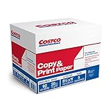 Costco Copy Paper, Letter, 20lb, 92-Bright, 2,500ct CS1 677772 (1-Pack)