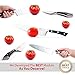 CUISINE Professional Kitchen Chef Knife Set – Super Sharp, 8-Inch, High Carbon German Stainless Steel – Well-Balanced, Lightweight, Ergonomic Handle – Durable, Rustproof + FREE Knives Sharpener by