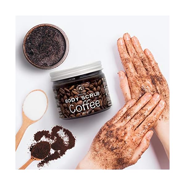 Coffee Body Scrub 450g - Best Anti Cellulite & Moisturize & Gentle Peeling - Best Skin Exfoliation for Face Hand Lip…
