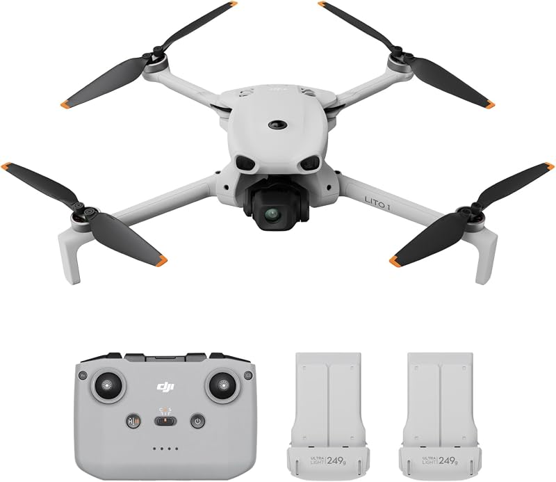 Lito 1 (DJI RC-N3) Bundle 2 batteries, Version améliorée de Mini 4K