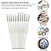 Detail Paint Brush Set 12Pcs Xpassion Round Pointed Tip Nylon Hair Brush Set for Miniatures Art Painting - Acrylic Watercolor Oil Back to School Supplies