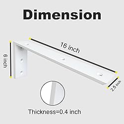 Heavy Duty Countertop Support Bracket 2 Pack