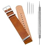 CIVO Synthetic Leather NATO Zulu Military Swiss G10 Watch Band Strap 18mm 20mm 22mm with Stainless Steel Buckle