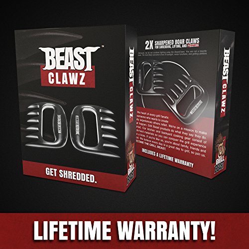 Pulled Pork Shredder Claws - MEAT SHREDDING FORKS - BBQ Grilling Accessories from Grill BEAST Patio, Lawn & Garden, Grills & Outdoor Cooking, Outdoor Cooking Tools & Accessories, Grilling & Barbecue Utensils